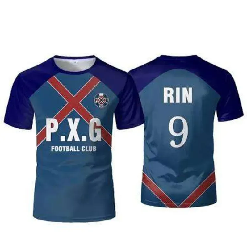 ⚽ Camiseta deportiva Rin Itoshi/ Paris X Gen (Blue Lock)