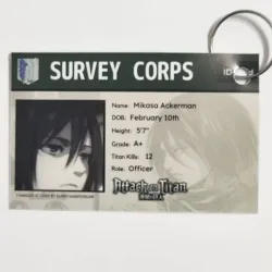 💪 Carné Mikasa Ackerman (Shingeki no Kyojin)