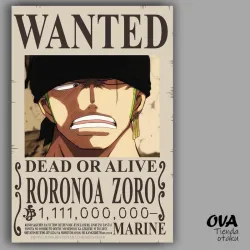 🗡️ Cartel Roronoa Zoro (One Piece)
