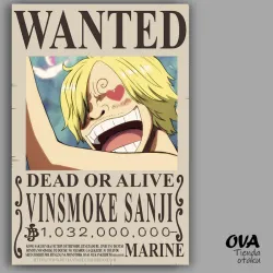 💕 Cartel Vinsmoke Sanji (One Piece)
