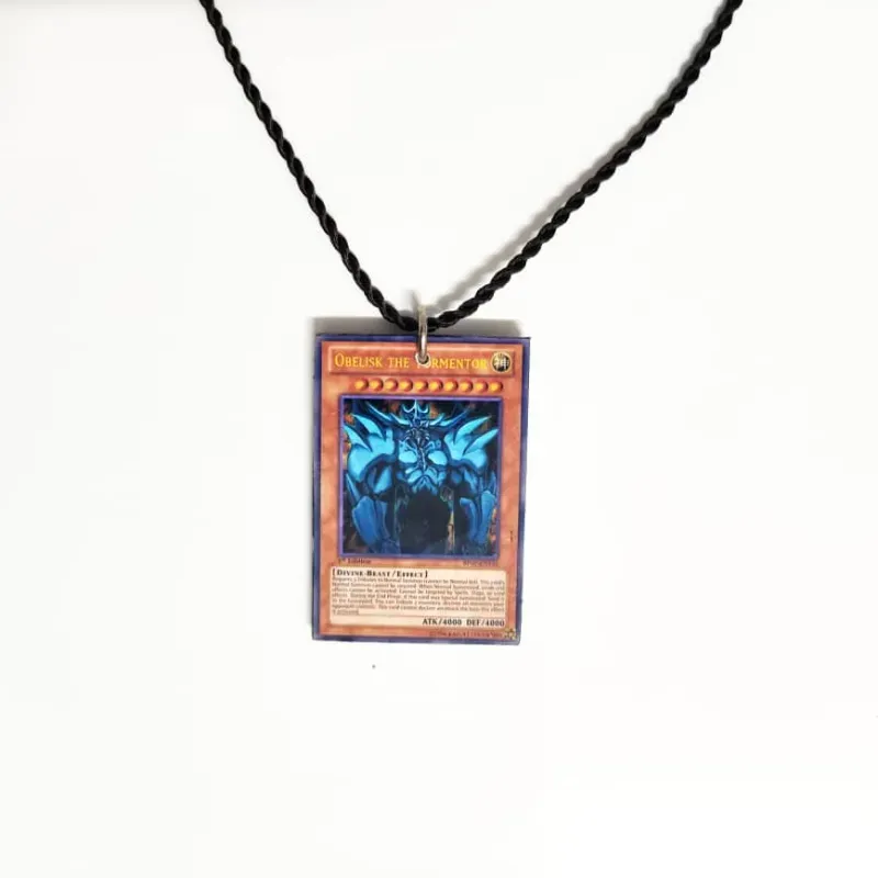 😱 Collar de carta de Obelisco el atormentador (YuGiOh)
