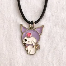 😢 Collar Kuromi morada IV (Sanrio)