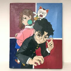 🛸 Cuadro de Okarun, Momo y Turbo Ruca (Dandadan)