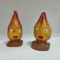 🔥Figura de madera de Calcifer 