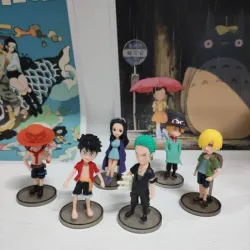 🏴‍☠️ Figuras One Piece (Luffy, Nami, Zoro, Ussop, Sanji y Ace)
