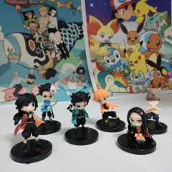 👺 Figuras Kimetsu no Yaiba (Demon Slayer) (Tanjiro, Nezuko Kamado, Zenitsu)