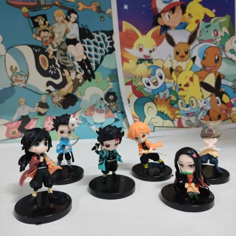 👺 Figuras Kimetsu no Yaiba (Demon Slayer) (Tanjiro, Nezuko Kamado, Zenitsu)