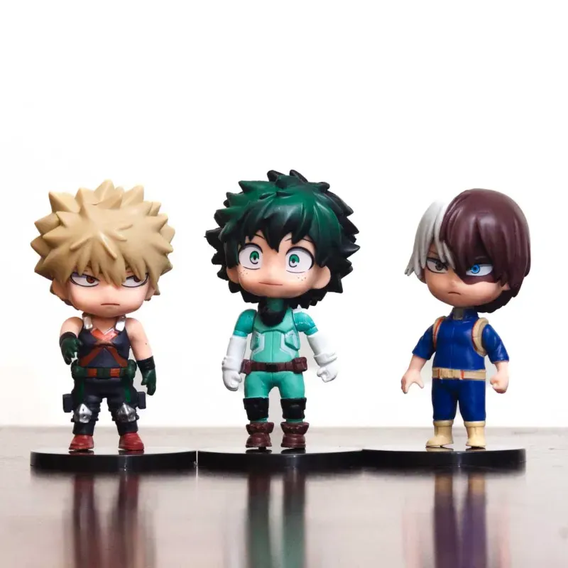 🛡️ Figuras My Hero Academia (Izuku, Katsuki, Shoto)