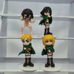 🪽 Figuras Shingeki no Kyojin (Attack on Titan) (Eren, Mikasa, Levi)