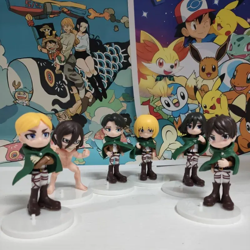 🪽 Figuras Shingeki no Kyojin (Attack on Titan) (Eren, Mikasa, Levi)