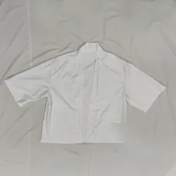 🤍 Haori tradicional blanco 