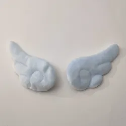 🪽💙 Hebillas de angel wings azules