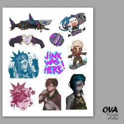 💎 Hoja de stickers Arcane / League of Legends