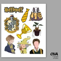 🦡 Hoja de stickers Hufflepuff (Harry Potter)