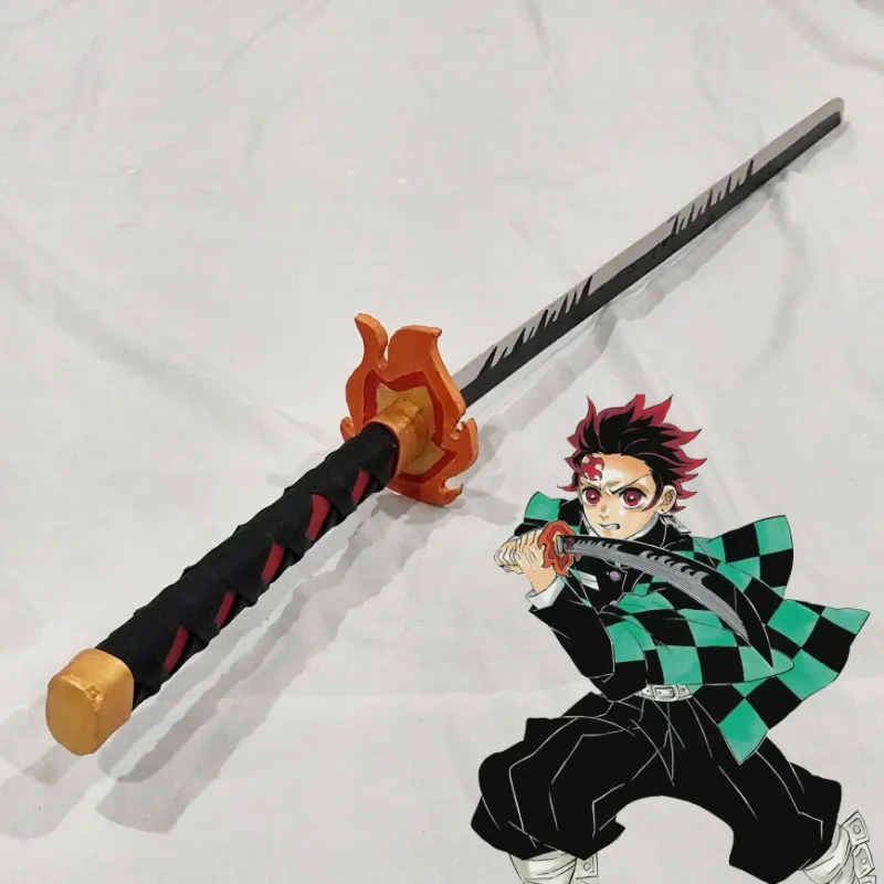 🔥 Katana de Tanjiro Kamado respiración de fuego (Kimetsu no Yaiba)