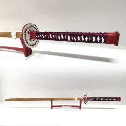 🗡️♥️ Katana roja + portakatanas