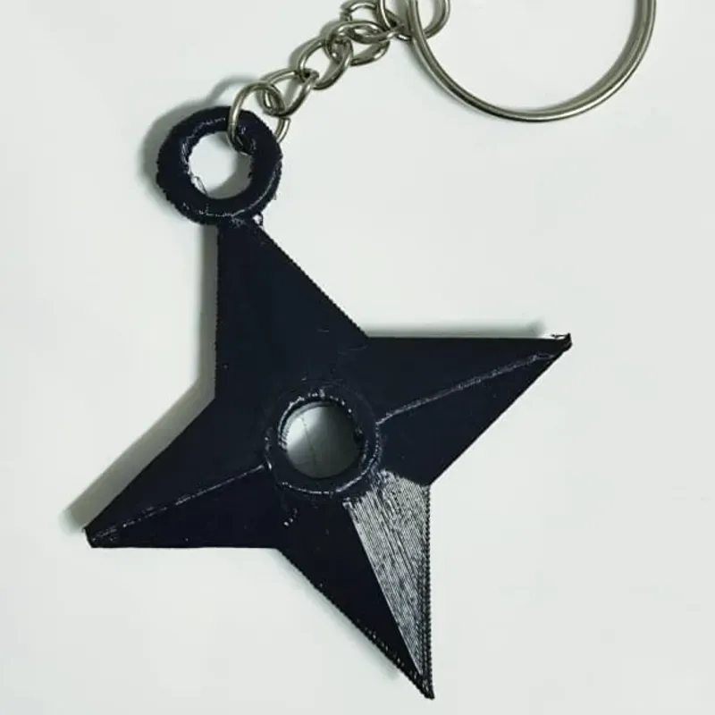 ⭐ Llavero 3D shuriken/ estrella ninja (Naruto)