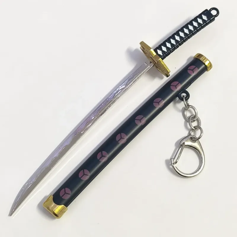 💜 Llavero katana Sandai Kitetsu de Zoro (One Piece)