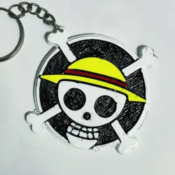 🏴‍☠️ Llavero One Piece con relieve