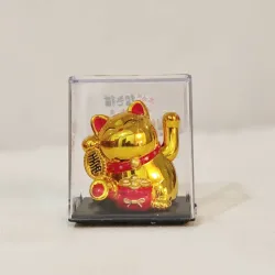 🐈 Manejo Neko/ gato de la suerte dorado con energía solar