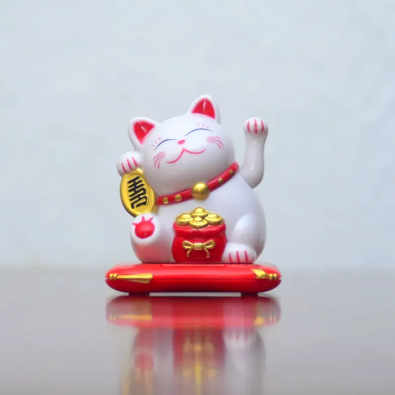 🐱 Maneki neko/ gato de la suerte de energía solar 