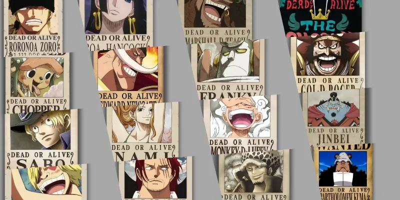 🤑🏴‍☠️ Oferta 4*3 carteles Wanted One Piece