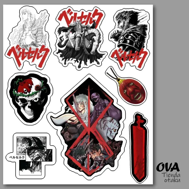 👹 Pack de stickers Berserk