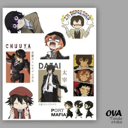 🔍 Pack de stickers Bungō Stray Dogs