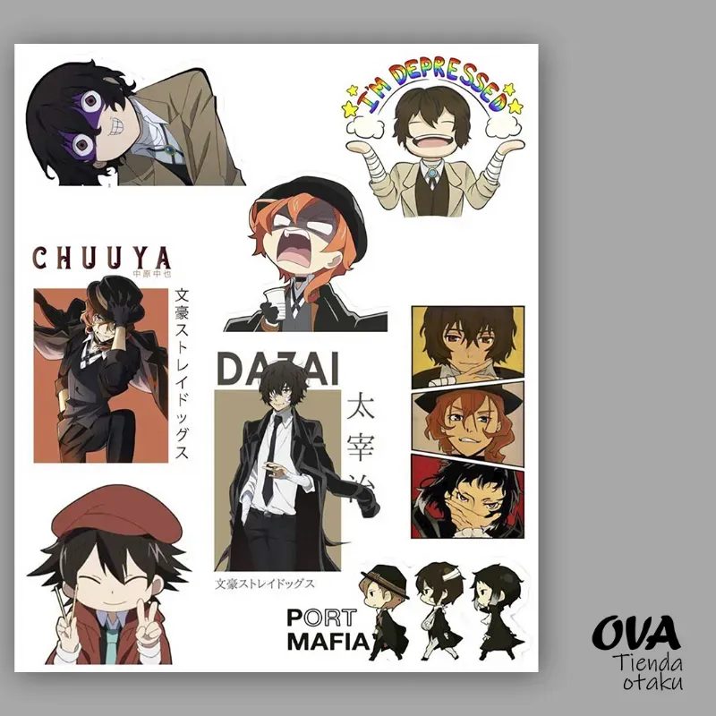🔍 Pack de stickers Bungō Stray Dogs