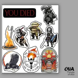 ☀️ Pack de stickers Dark Souls