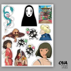🐖 Pack de stickers El viaje de Chihiro 
