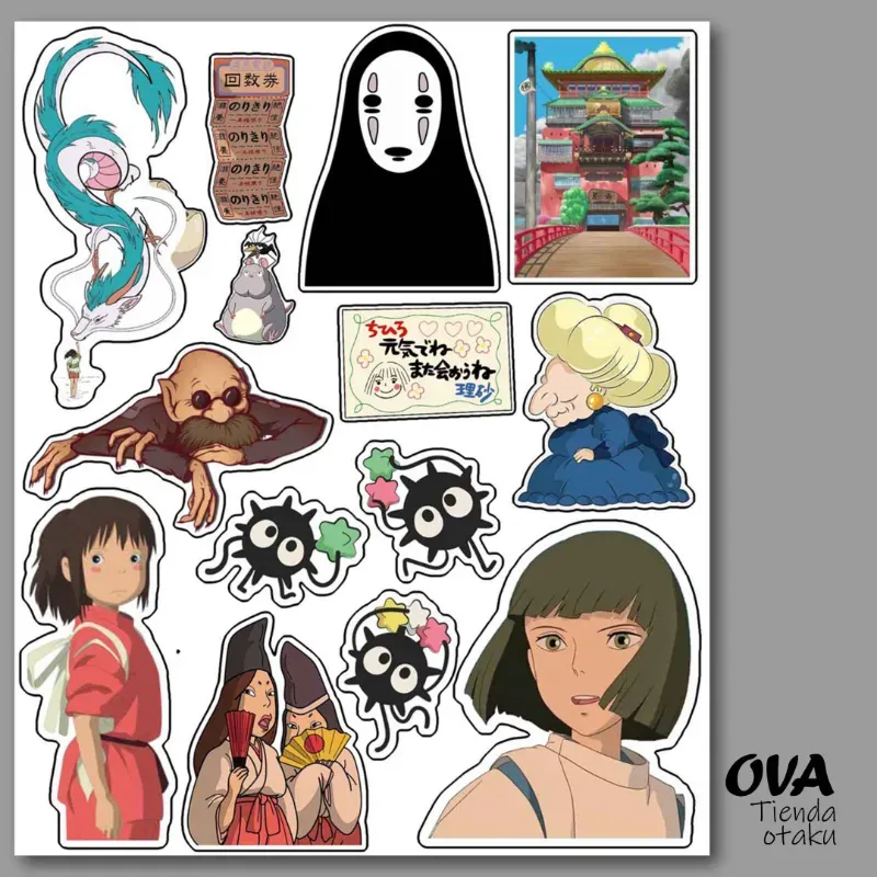 🐖 Pack de stickers El viaje de Chihiro 