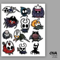 🌑 Pack de stickers Hollow Knight 