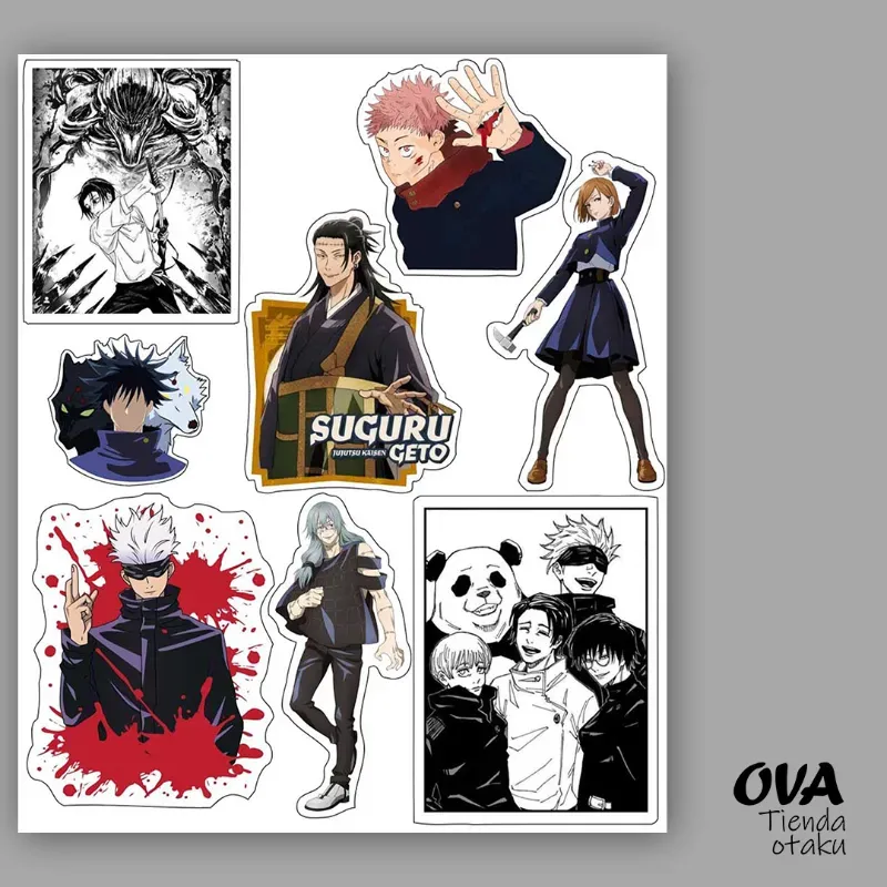 🌀 Pack de stickers Jujutsu Kaisen 