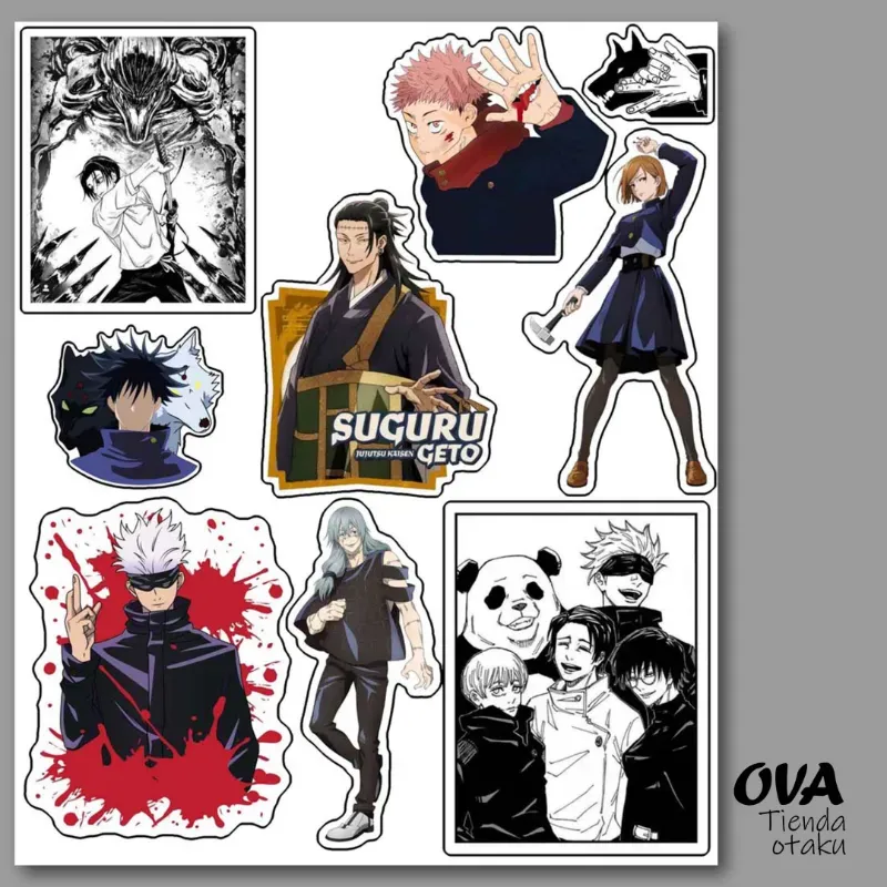 🌀 Pack de stickers Jujutsu Kaisen 