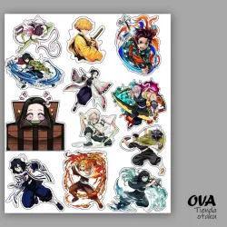 👺 Pack de stickers Kimetsu no Yaiba (Demon Slayer)