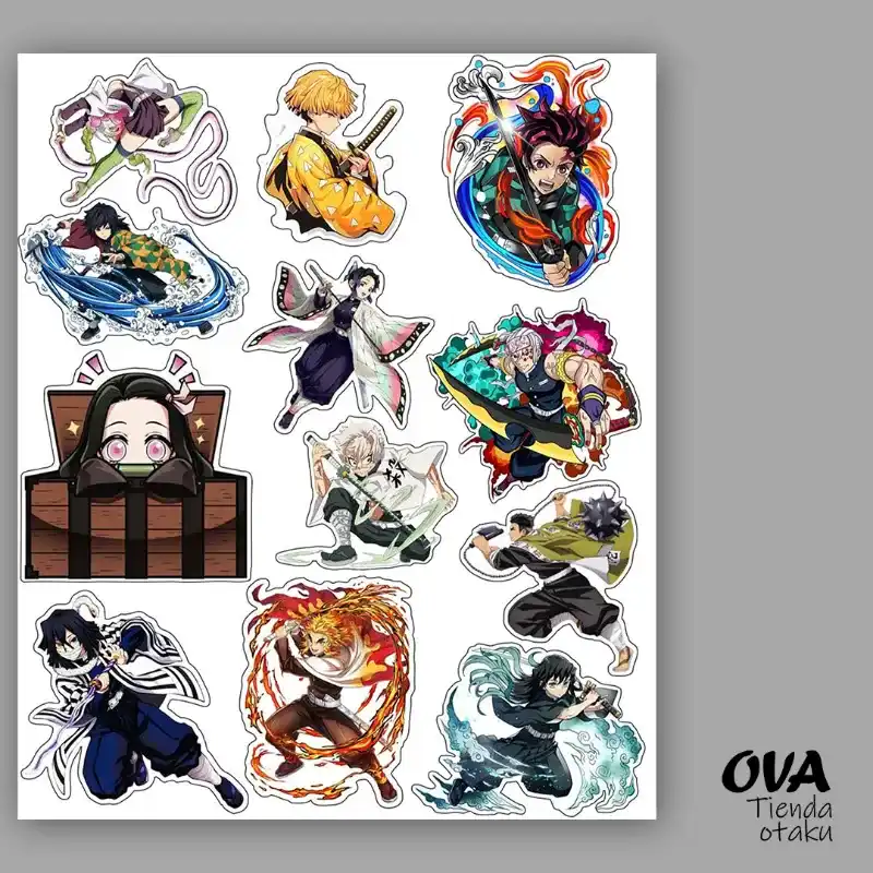 👺 Pack de stickers Kimetsu no Yaiba (Demon Slayer)