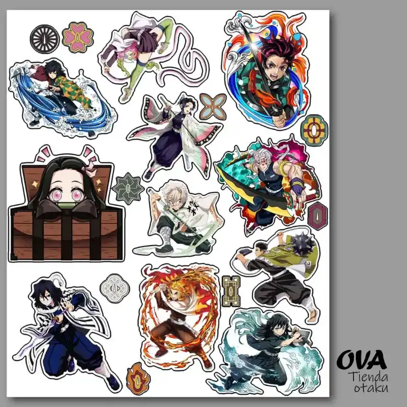 👺 Pack de stickers Kimetsu no Yaiba (Demon Slayer)