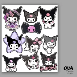 😈 Pack de stickers Kuromi (Sanrio)