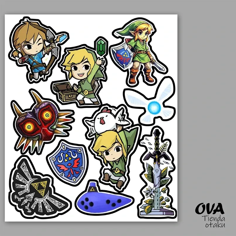 🧝♀️ Pack de stickers La leyenda de Zelda