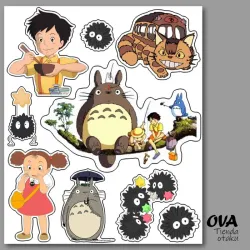 🚏Pack de stickers Mi vecino Totoro 
