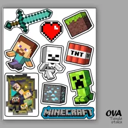 🪓 Pack de stickers Minecraft