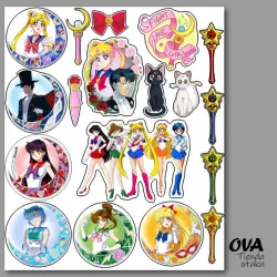 🌝 Pack de stickers Sailor Moon 