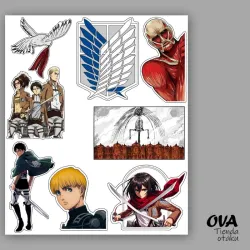 🪽 Pack de stickers Shingeki no Kyojin (Ataque a los Titanes)