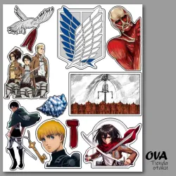 🪽 Pack de stickers Shingeki no Kyojin (Ataque a los Titanes)