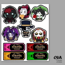 🎪 Pack de stickers The Freak Circus