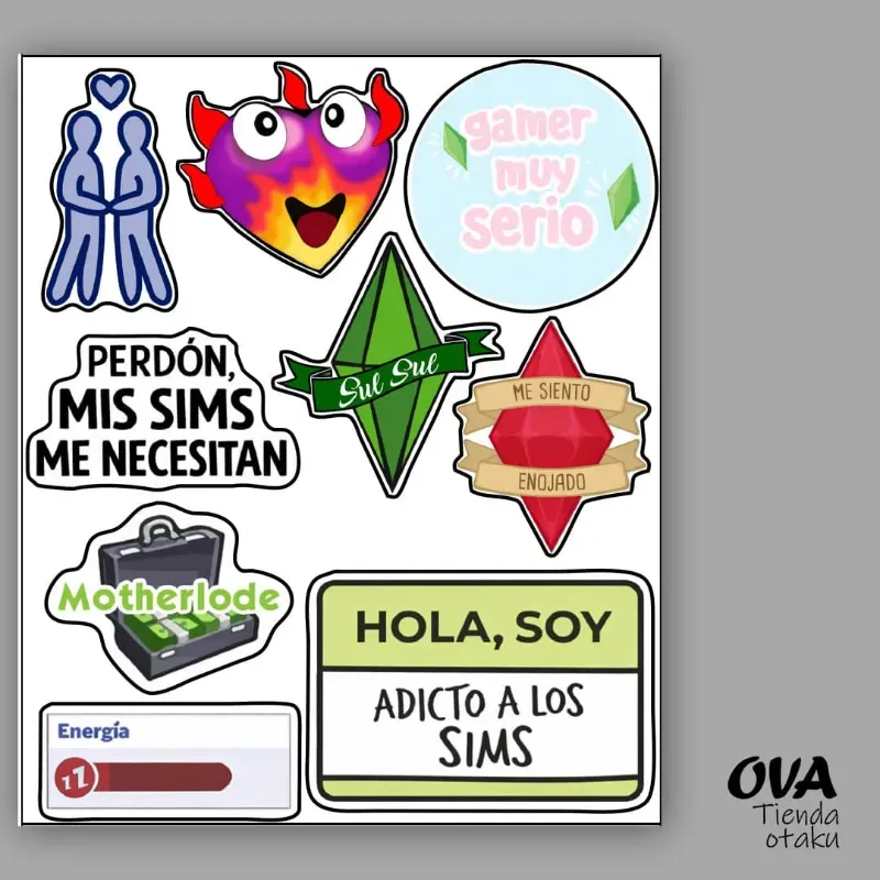 🏡 Pack de stickers The Sims