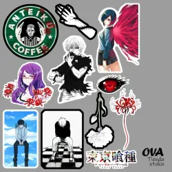 👁️‍🗨️ Pack de stickers Tokyo Ghoul 