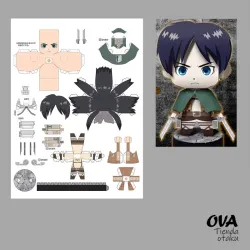 🪽 Papercraft Eren Yeager (Shingeki no Kyojin/ Attack on Titan)