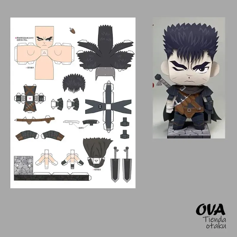 👹 Papercraft Guts (Berserk)